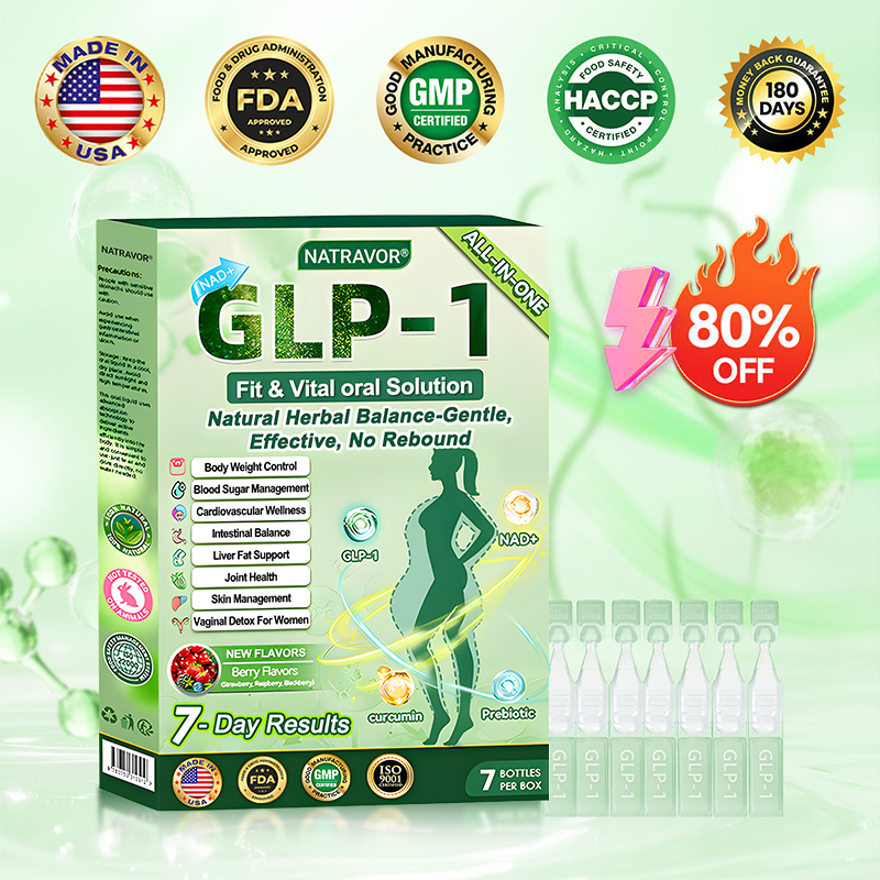 Official Store🍀NATRAVOR®NAD+  GLP-1 Fit & Vital Oral Liquid👩‍❤️‍👨(Just once a day,visible changes in 7 days)✅For obesity,cardiovascular health,diabetes,sleep apnea,Gut Health,joint issues,and more
