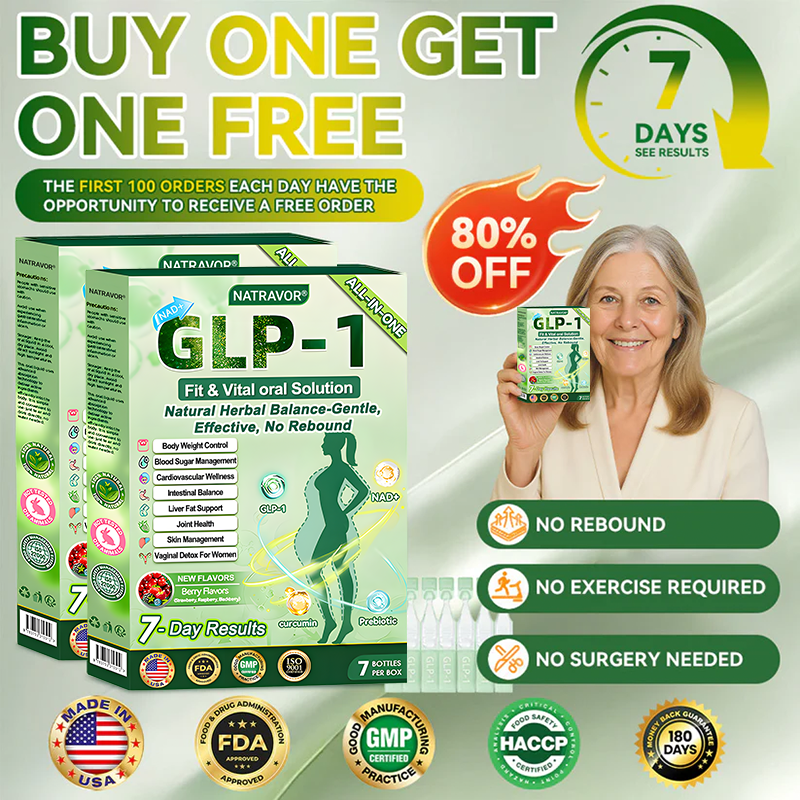 Official Store🍀NATRAVOR®NAD+  GLP-1 Fit & Vital Oral Liquid👩‍❤️‍👨(Just once a day,visible changes in 7 days)✅For obesity,cardiovascular health,diabetes,sleep apnea,Gut Health,joint issues,and more