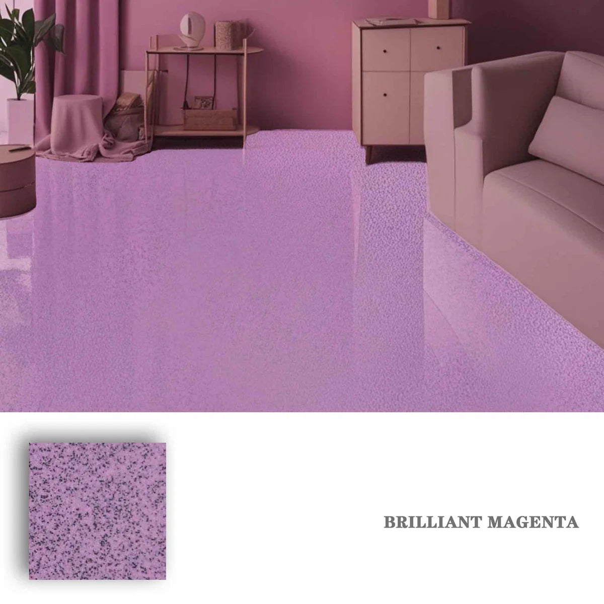 High-Gloss Marble Finish Epoxy Floor Coating