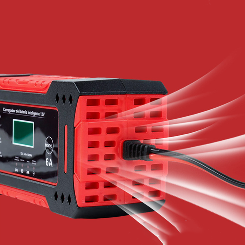 🔋 60% OFF! ⚡ SMART BATTERY CHARGER - Universal for Car & Motorcycle, Auto Voltage Detection, Overcharge Protection, LCD Display & Compact Design 🚗🏍️